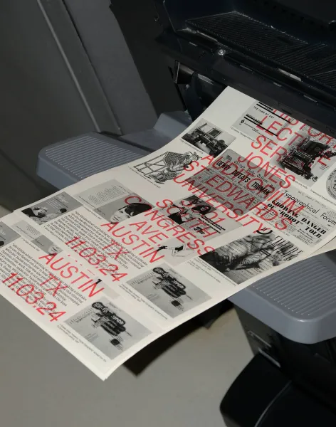 New Arguments Lecture Series, Composition, broadsheet